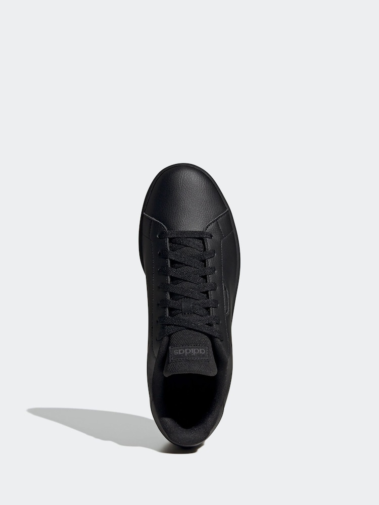 adidas Black Urban Court Trainers - Image 7 of 10