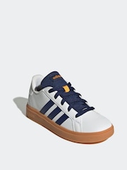 Blanco y negro - Zapatillas con cordones Grand Court de adidas - Imagen 2 de 10
