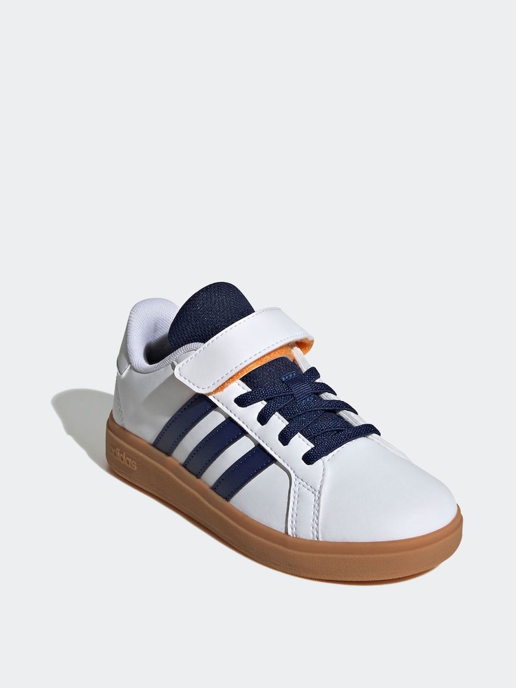 adidas White Grand Court 2.0 Trainers - Image 2 of 10
