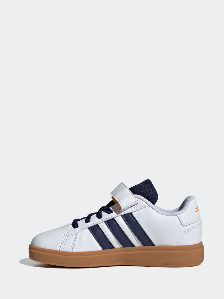 adidas White Grand Court 2.0 Trainers - Image 3 of 10
