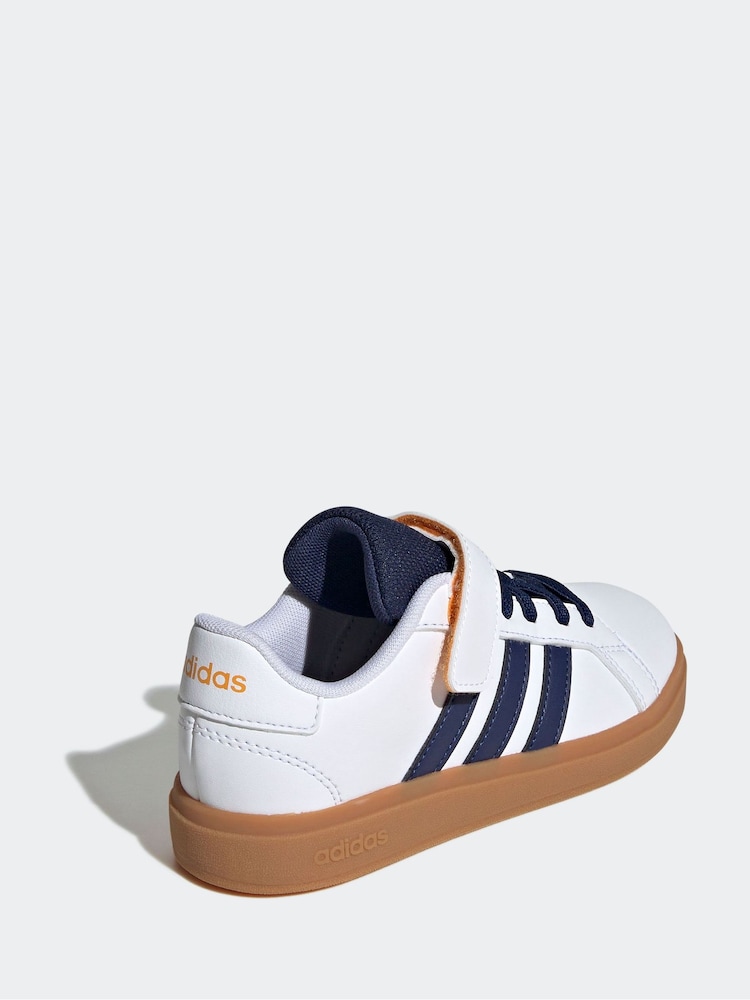 adidas White Grand Court 2.0 Trainers - Image 4 of 10