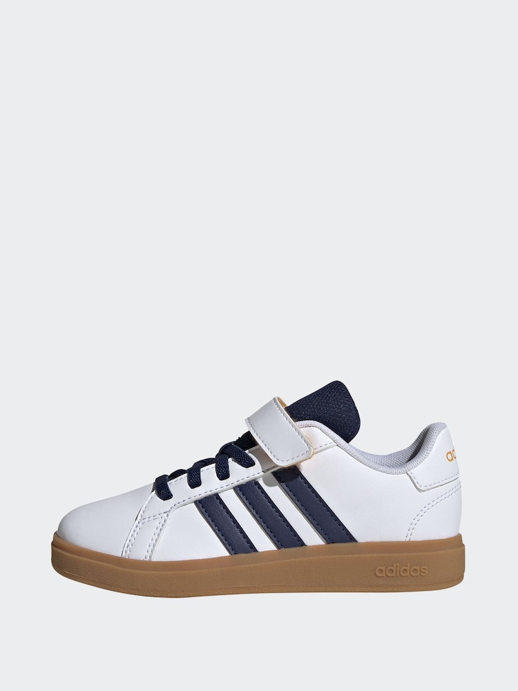 adidas White Grand Court 2.0 Trainers - Image 5 of 10
