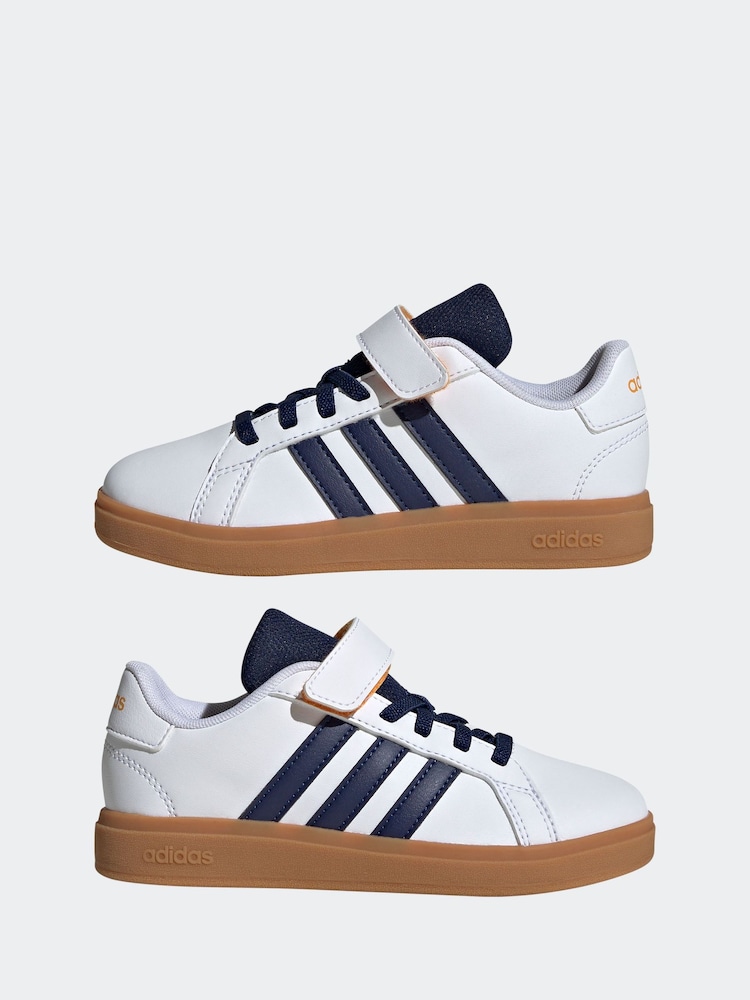 adidas White Grand Court 2.0 Trainers - Image 6 of 10
