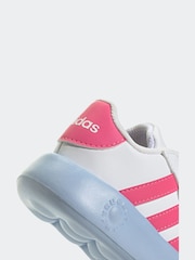 adidas White/Pink Kids Grand Court 2.0 Shoes - Image 10 of 10