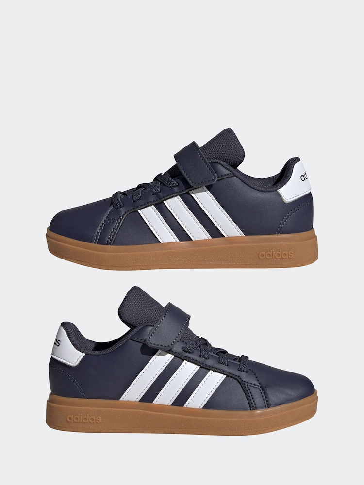 adidas Blue Grand Court 2.0 Trainers - Image 6 of 10