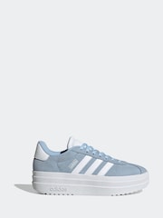 adidas Light Blue Junior VL Court Bold Trainers - Image 1 of 9