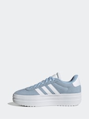 adidas Light Blue Junior VL Court Bold Trainers - Image 2 of 9