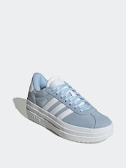 adidas Light Blue Junior VL Court Bold Trainers - Image 3 of 9