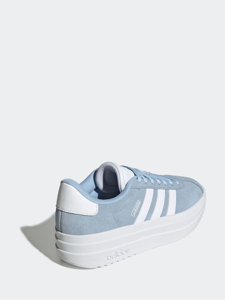 Lichtblauw - adidas Junior VL Court Bold Trainers - Image 4 of 9