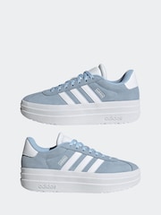 adidas Light Blue Junior VL Court Bold Trainers - Image 5 of 9