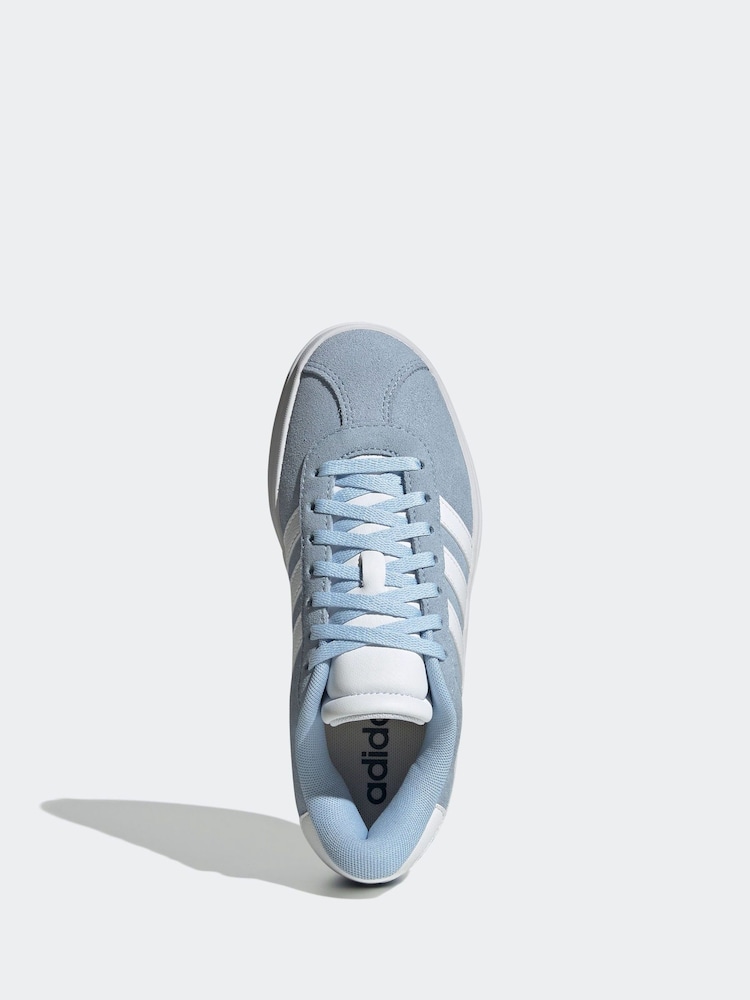 Lichtblauw - adidas Junior VL Court Bold Trainers - Image 6 of 9
