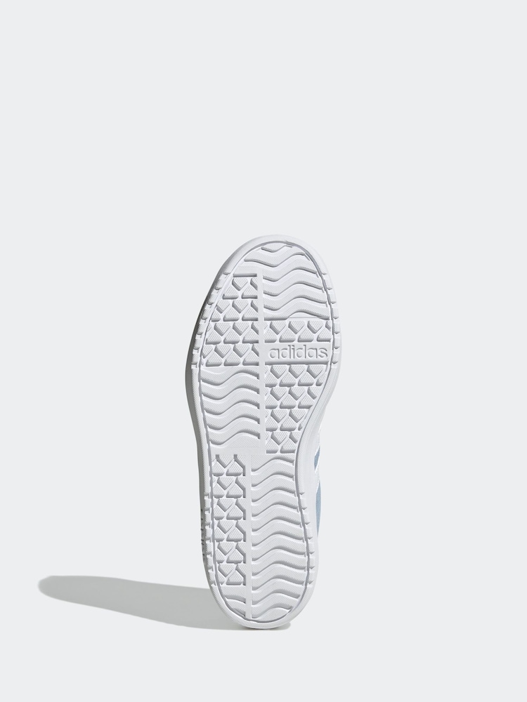 Lichtblauw - adidas Junior VL Court Bold Trainers - Image 7 of 9
