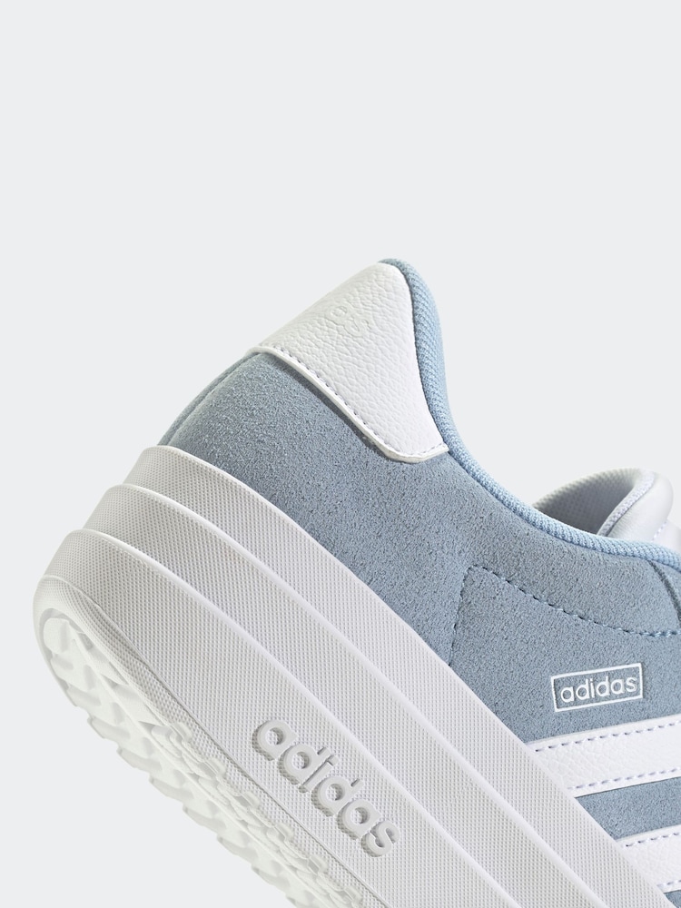 adidas Light Blue Junior VL Court Bold Trainers - Image 9 of 9