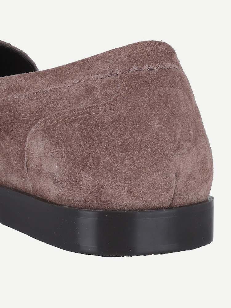 Brun - Off The Hook Sienna Loafers i äkta läder med ruched detalj - Bild 6 av 6