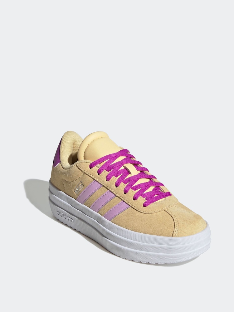 adidas Orange Junior VL Court Bold Trainers - Image 3 of 9