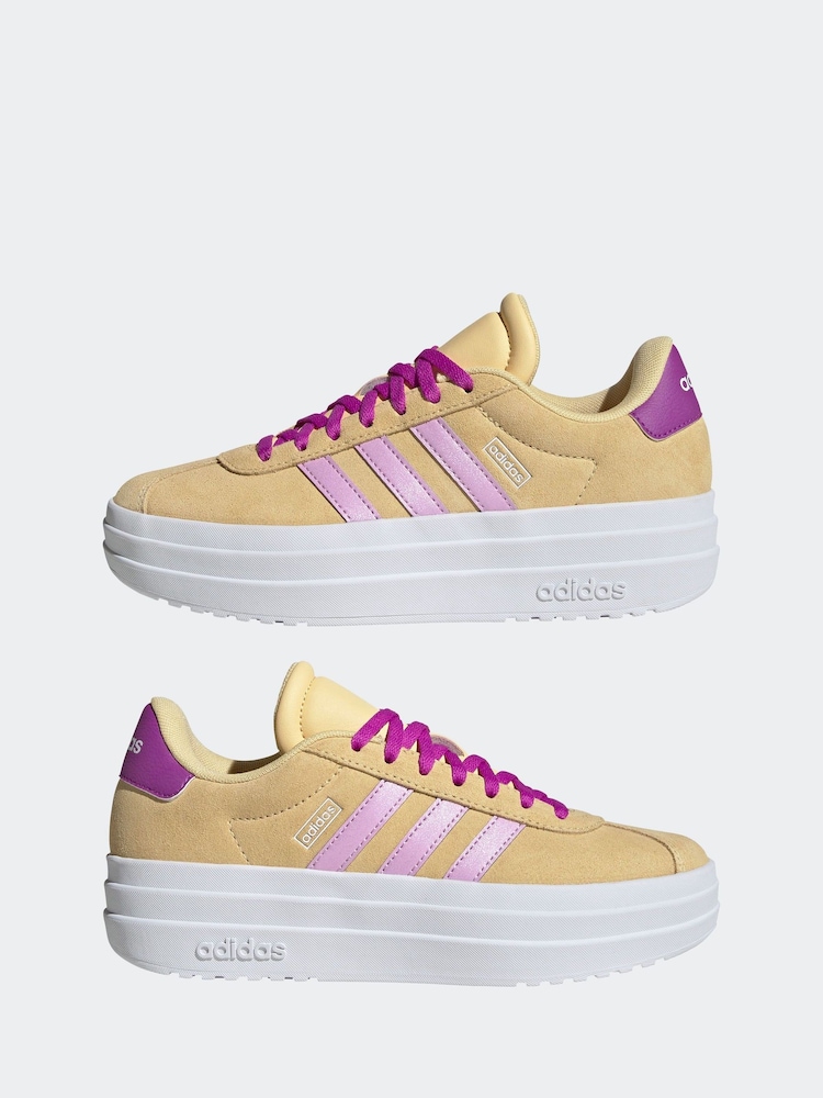 adidas Orange Junior VL Court Bold Trainers - Image 5 of 9