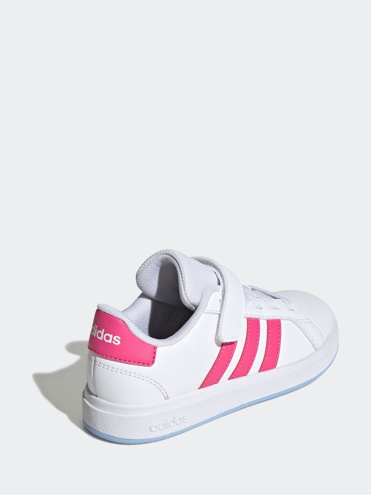 Off White - נעלי ספורט דגם Grand Court 2.0 של Adidas - Image 4 of 10
