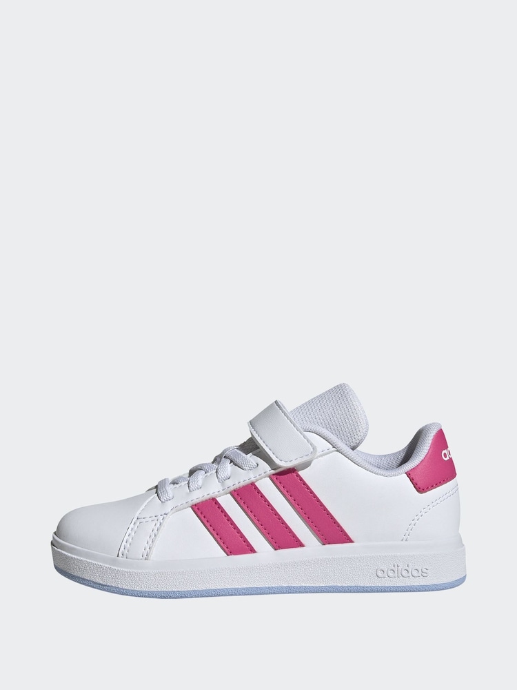 Off White - נעלי ספורט דגם Grand Court 2.0 של Adidas - Image 5 of 10