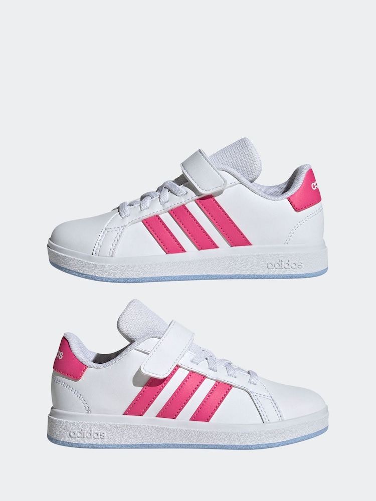 Off White - נעלי ספורט דגם Grand Court 2.0 של Adidas - Image 6 of 10