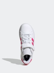 adidas Off White Grand Court 2.0 Trainers - Image 7 of 10
