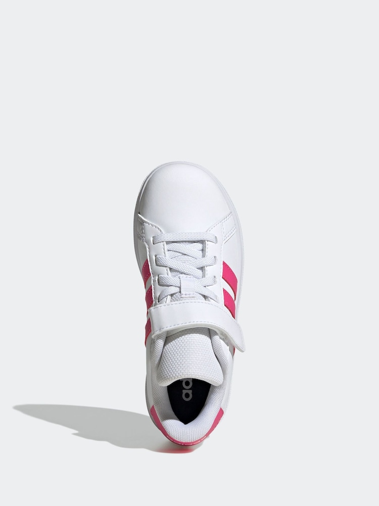 Off White - נעלי ספורט דגם Grand Court 2.0 של Adidas - Image 7 of 10