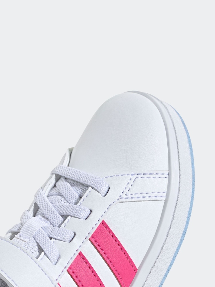 Off White - נעלי ספורט דגם Grand Court 2.0 של Adidas - Image 9 of 10
