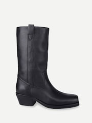 Off The Hook Ritchie Suede Leather Western Mid Calf Boots - Billede 1 af 6