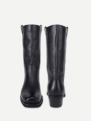 Off The Hook Ritchie Suede Leather Western Mid Calf Boots - Billede 4 af 6
