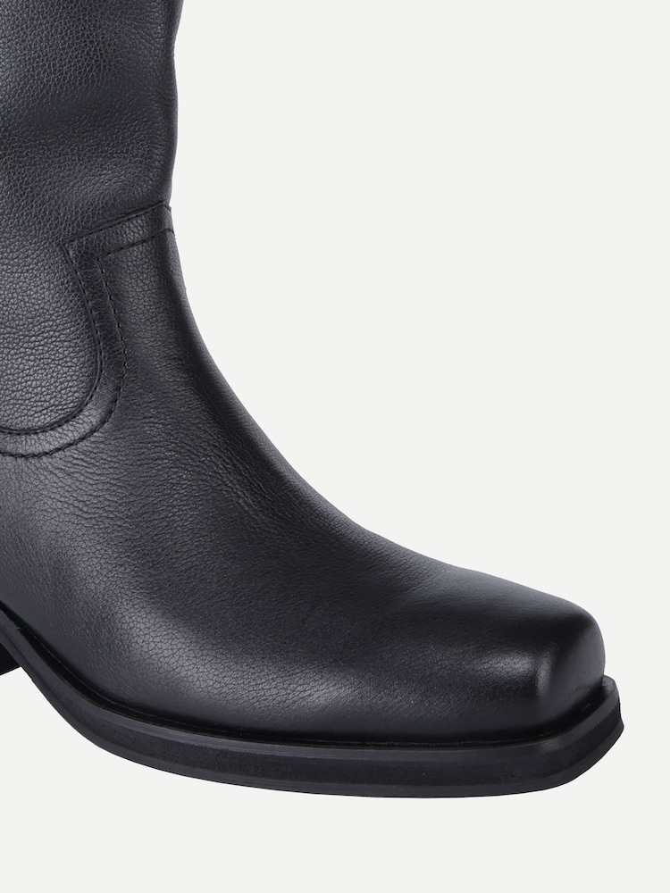 Off The Hook Ritchie Suede Leather Western Mid Calf Boots - Billede 6 af 6