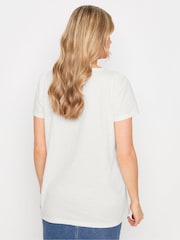 Cream - Top din croșetat Long Tall Sally 100% cu gât pătrat - Imaginea 4 din 6