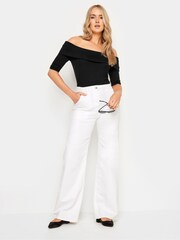 Long Tall Sally Black Bardot Top - Image 2 of 5