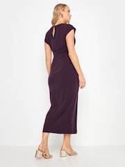 Rot - Long Tall Sally – Midaxi-Kleid mit Drapierung und Schnallen-Detail - Bild 3 von 5