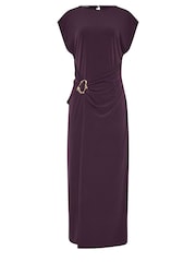 Rot - Long Tall Sally – Midaxi-Kleid mit Drapierung und Schnallen-Detail - Bild 5 von 5