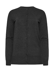 Long Tall Sally Grey Crew Neck Cardigan - Image 5 of 5