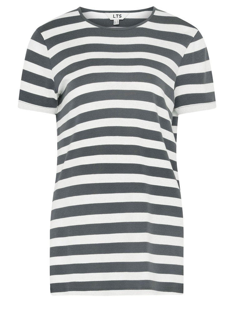 Gris - Long Tall Sally 100% Cotton Charcoal Striped Top - Imagen 5 de 5 Gris - Long Tall Sally 100% Cotton Charcoal Striped Top - Imagen 5 de 5