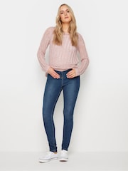 Long Tall Sally Pink Blush Tape Yarn Jumper - Image 4 of 5