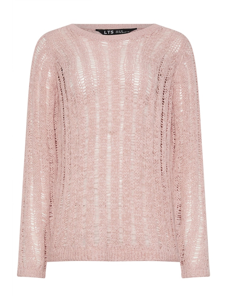 Long Tall Sally Pink Blush Tape Yarn Jumper - Image 5 of 5