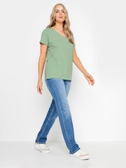 Long Tall Sally 100% Cotton Stripe T-Shirt 2 Pack - Imagen 4 de 8