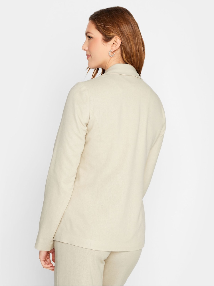 Long Tall Sally Natural Linen Jacket - Image 2 of 4