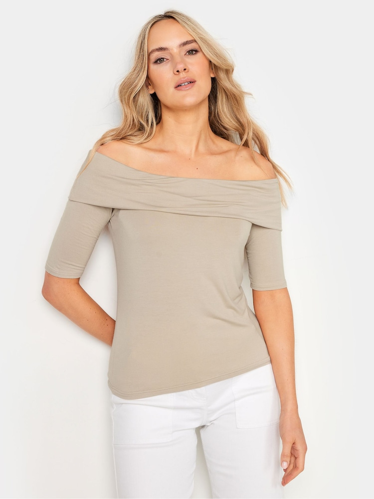 Long Tall Sally Natural Bardot Top - Image 1 of 5