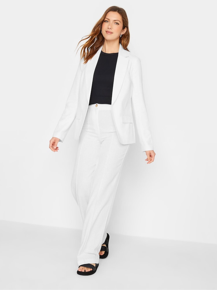 Long Tall Sally White Linen Jacket - Image 2 of 4