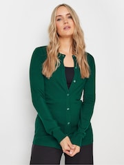 Long Tall Sally Green Crew Neck Cardigan - Image 1 of 5