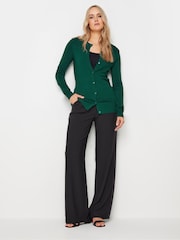 Long Tall Sally Green Crew Neck Cardigan - Image 2 of 5