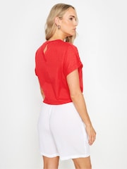 Long Tall Sally White Crinkle Shorts - Image 3 of 5