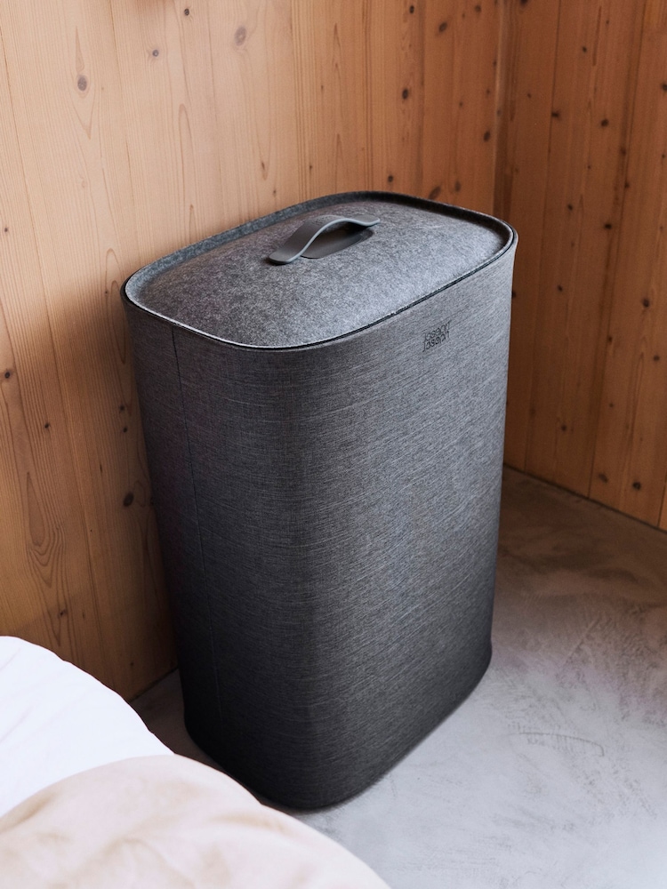Joseph Joseph Forest Grey Tota 2 Twin 90L Easy-empty Laundry Basket - Image 1 of 5 Joseph Joseph Forest Grey Tota 2 Twin 90L Easy-empty Laundry Basket - Image 1 of 5