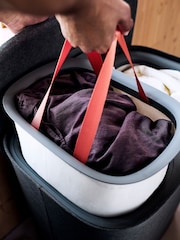 Joseph Joseph Forest Grey Tota 2 Twin 90L Easy-empty Laundry Basket - Image 3 of 5