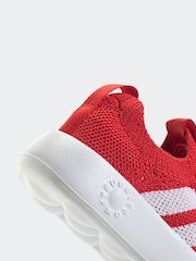 adidas Red Bubblecomfy Infant Trainers - Image 9 of 10