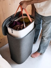 Joseph Joseph Forest Grey Tota 2 One 60L Easy-empty Laundry Basket - Image 4 of 5