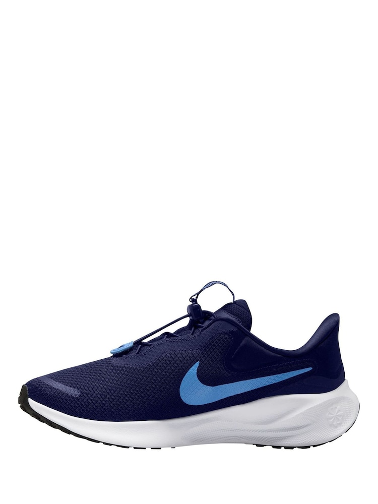 Nike Navy Revolution 7 EasyOn Road Running Trainers - Image 2 of 4