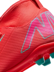 Naranja - Botas de fútbol infantiles con diseño multiterreno Mercurial Superfly 10 Club de Nike - Imagen 7 de 8